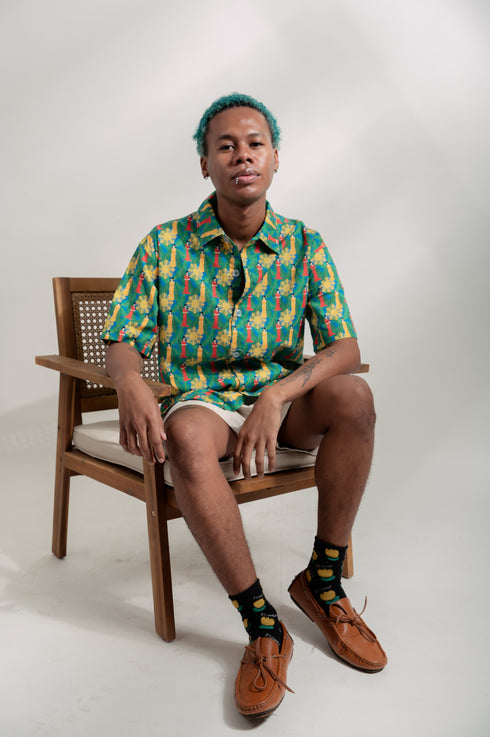 EMGEE by Get Spotted: Beni Buttondown in Marilag Fabric